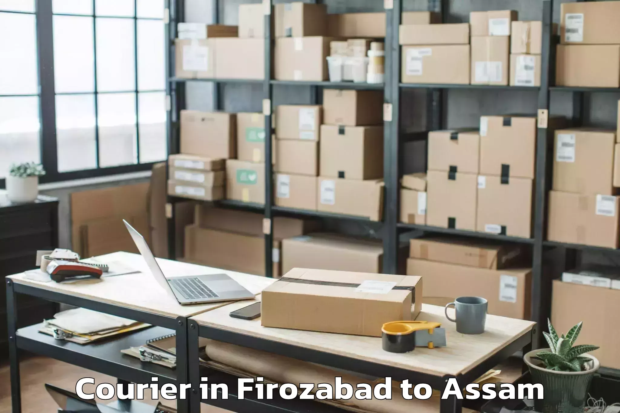 Affordable Firozabad to Jorhat West Courier